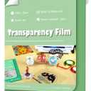 Transparency Film for Inkjet Printers 30 Sheets Transparency Paper Sheets for Overhead Projector 100% Clear 8.5 x 11 Inches