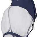 HORZE Paso Fino 2 in 1 Halter and Fly Mask - Overture Navy - Warmblood