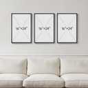 Framed Colorful Abstract Wall Art for Living Room, 3 Piece Mid Century Modern Canvas Paintings Prints Artwork for Walls, Large Modern Triptych Pictures Wall Decor for Bedroom Home Office, 16x24 Inch, 16" W x 24" H x 3Pcs