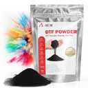 A-SUB DTF Powder, 35.3oz Black DTF Transfer Powder, Hot Melt Adhesive DTF Powder Works with DTF Printers, DTF Transfer Film and Ink for Digital Prints on Dark Color Fabric and Any Material Fabric