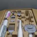 geoorood Dog Grooming Vacuum Kit, 2.5L Dust Cup Pet Grooming with Clippers for Dogs Cats Hair Shedding Brush at Home Purple