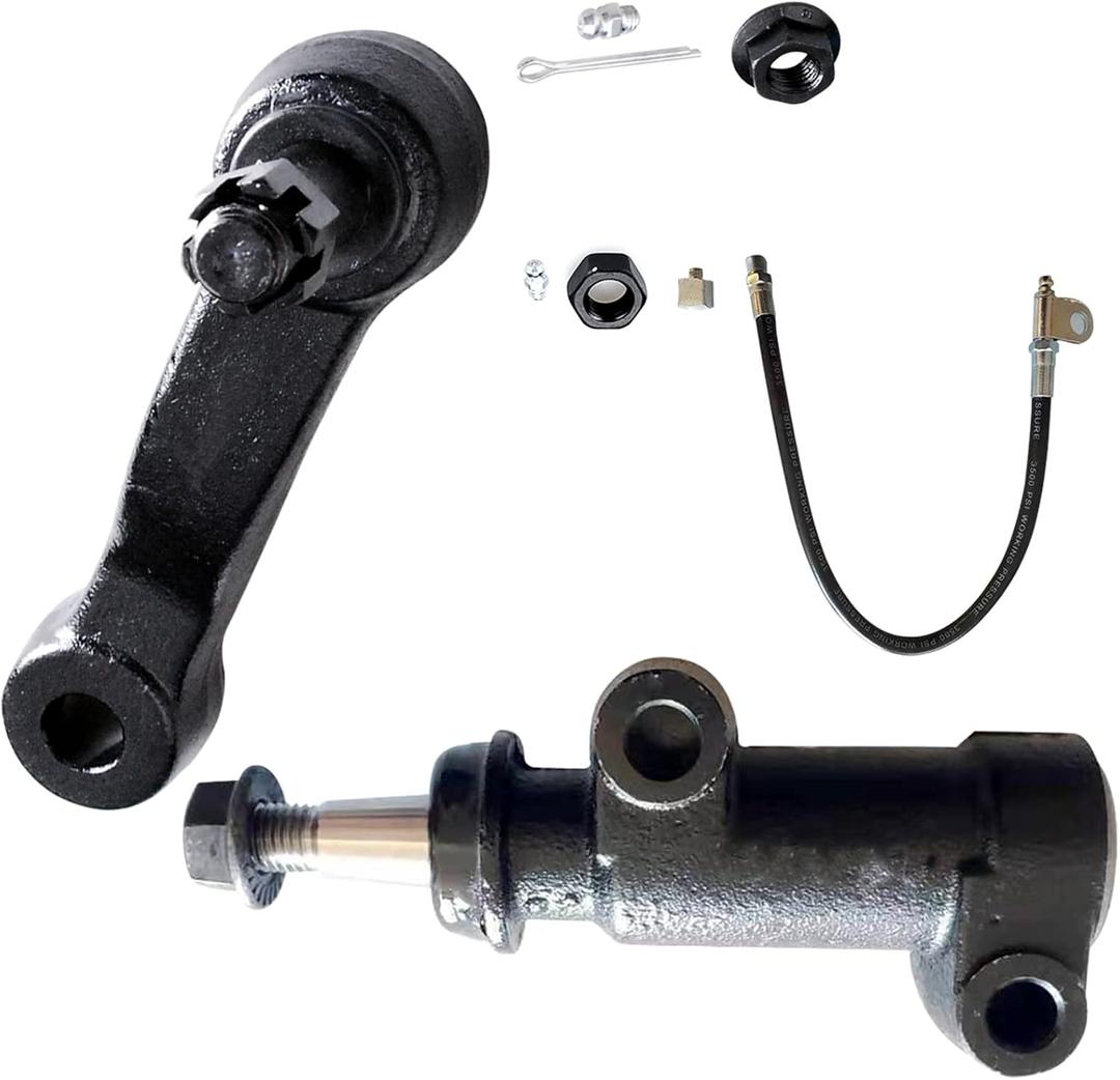 HHCM 2PC Idler Arm+Idler Arm Bracket for Chevy Express 2500 3500 2003-2020 | Steering Idler Arm Kit for Chevy Silverado 1500 Suburban 2500 Tahoe, for GMC Savana 2500 Sierra 1500, for Cadillac Escalde