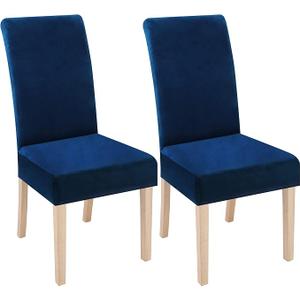 Fat Head Chair Cover Office Home Elastic Modern Simple Dustproof Wear Resistant Detachable and Washable(Blue,2pc) 20x36x7 inch