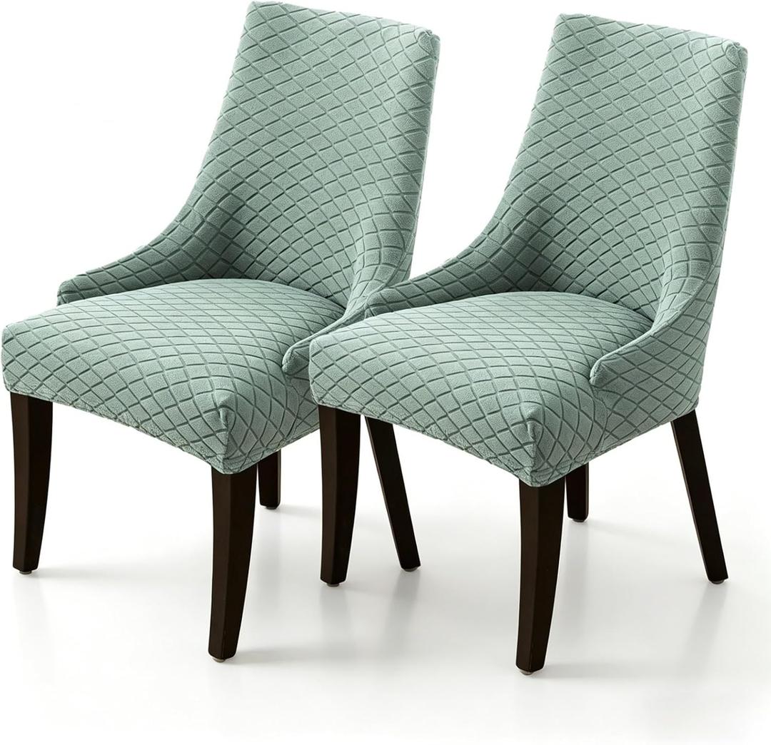 Chair Covers Set of 2 Green