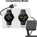 Charging Station for Google Pixel Watch 3/Pixel Watch2 Charger, Replacement Smart Watch Charger 3.3Ft USB Magnetic Stand