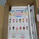 Ice Cream Play Set, Wooden Ice Cream Toy, Wooden Play Food, Ice Cream Shop Playset, Pretend Play Toys for Toddlers, Kitchen Toys Gift for Girls Boys 3 4 5 6 Year Old