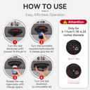 Banyaa Jar Opener Bottle Opener for Seniors with Arthritis - Under Cabinet Jar Opener for Weak Hands, Rotary Lid Opener, Easy Twist-Off Lids for Jars & Bottles, Original Kitchen Gadgets (Black)