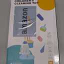 WHOHOLL 9 Pcs Wooden Kids Cleaning Toy Set, Cleaning Toys for Toddlers 3-6, Housekeeping Play Set Includes Broom Mop Duster Dustpan Sponge and Organizing Stand, Christmas Birthday Gifts for Boys Girls