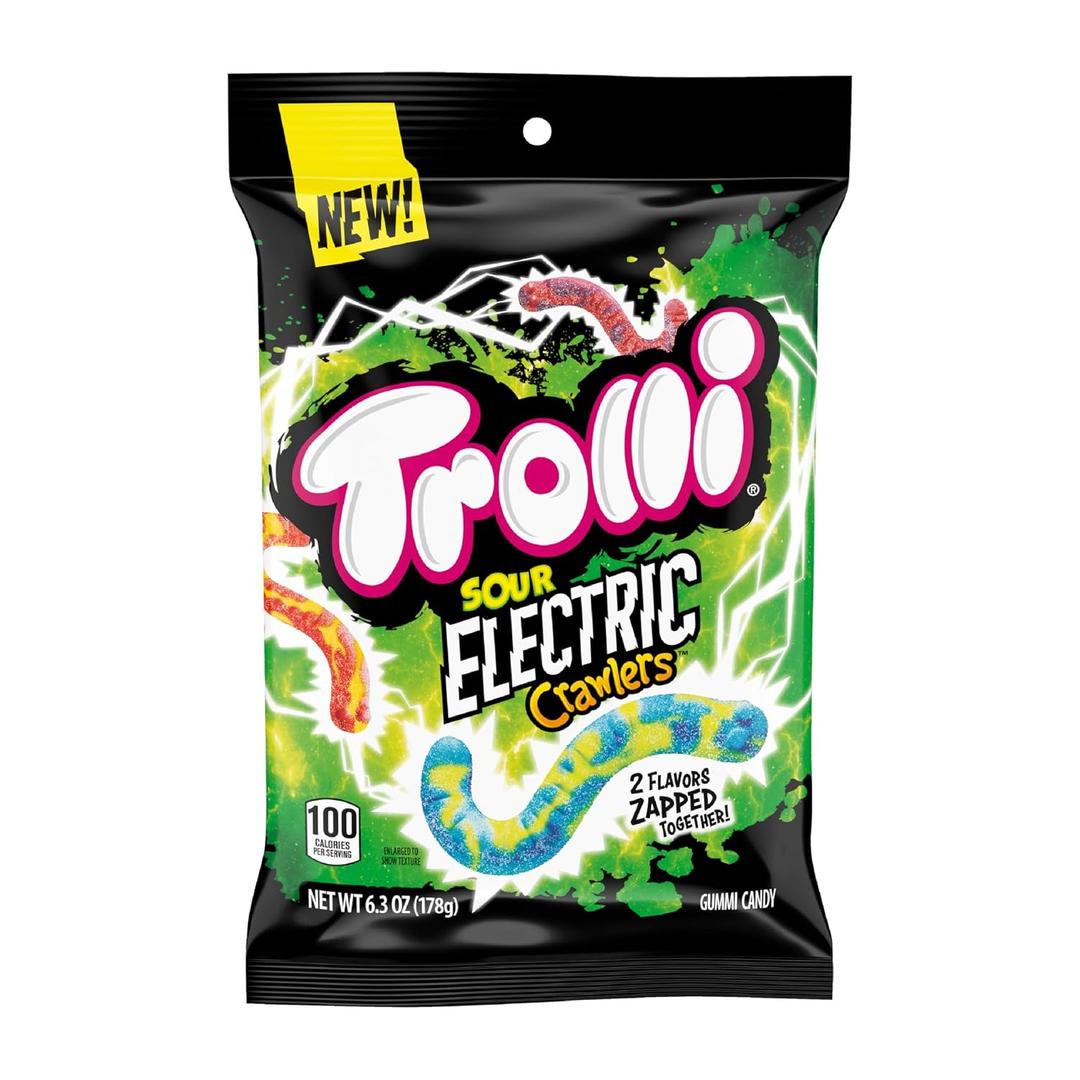 Trolli Electric Crawlers Candy, 6.3 Ounce Bag, Best By: JUN/13/2026