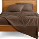 Bare Home Queen Sheet Set - 1800 Ultra-Soft Microfiber Queen Bed Sheets - Double Brushed - Deep Pockets - Easy Fit - 4 Piece Set - Bedding Sheets & Pillowcases (Queen, Cocoa)