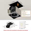 Fitop Bathroom Exhaust Fan with Light, 110 CFM Ultra Quiet 1.0 Sones Bathroom Vent Fan, Nightlight & 1300LM LED Light 2700K/4000K/6500K, Light Memory Function, ETL Certified Gold, 7 Inch
