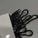 Chuangdi 24 Piece Plastic Hair Bobby Pins U Shaped Grip Pins Fast Spiral Clips Hair Grip for Women Hairstyle Accessories(Black)
