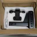 2" Adjustable Trailer Hitch - 4" Rise/Drop Height, 2'' & 2-5/16'' Ball Hitches 25000 Lbs Heavy Duty Towing Ball Mount, RVs, Campers, Boat Trailers