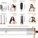 Hair Dryer Brush Set 5 in 1, Hot Air Styler Negative Ion Air Curling Wrap Air Curler, Round Brush Blow Dryer Curling Iron Hair Styling Tools Gift for Dry,Volumize, Straight,Curl,100-120V