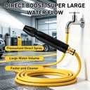Home High-Pressure Car Washer Gun with Booster Nozzle,High Pressure Hose Nozzle,360 Adjustable Hose Nozzle,for Watering Plants and Vegetables, and Car Washing
