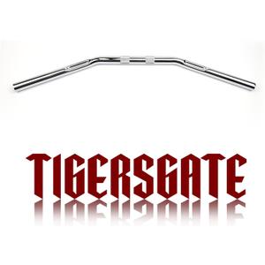 1 inch Chrome Dimpled Simple Fat Drag Bars Compatible with Bobber Brat Cafe Chopper Custom Motorcycles 2007-up Sportster XL Models