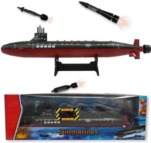 OTONOPI Toy Submarine Military Toy Naval Ship with Launching Function Model Ship with Sound Effects Army Toy War Ship Play Set for Kids 16.5 Inches Boat with Display Stand OTONOPI Toy Submarine Military Toy Naval Ship with Launching Function Model Ship with Sound Effects Army Toy War Ship Play Set for Kids 16.5 Inches Boat with Display Stand