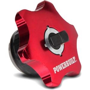 Powerbuilt 1/4-Inch Drive Finger Ratchet, Dual-Sided for 1/4-Inch Sockets and Hex Bits, 36-Tooth Reversible Mechanism, Compact and Lightweight with Red Anodized Finish - 941248