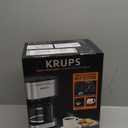 KRUPS Coffee Maker 10 Cups Simply Brew Stainless Steel Drip Coffee Maker, 900 Watts Coffee Filter, Drip Free, Dishwasher Safe Pot , Black & Silver