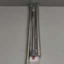 Tension Rods for Windows 28 to 48 Inch Silver Tension Curtain Rod Spring Rods No Drilling Pressure Tension Rods Adjustable Curtain Rods Expandable for Closet, Doorway (Grey.)