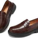 BEAUSEEN Women's Penny Loafers Slip On Comfortable & Lightweight Driving Moccasins Casual Office Work Flats Cute Business Dress Shoes, 7