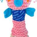 Squeaky Dog Toys for Medium Dogs - Durable Dog Toys for Aggressive Chewers to Keep Them Busy - Interactive Plush Chew Toy with Squeaker for Training Reward & Gift - Pink