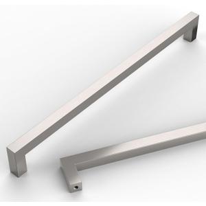 10 Pack 11-1/5''(288mm) Brushed Nickel Cabinet Pulls Stainless Steel Cabinet Handles Satin Nickel Drawer Pulls Square Cabinet Hardware for Cupboard