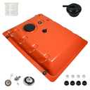 JMCHstore OEM Metal Generator Gas Fuel Tank for Generac GP5500 GP6500 RS5500 RS7000E GP7500E RS8000E XT8000E XT8500EFI, 0H7510A / 0H75100SRV 5500w 6500 6500w 7500 389cc OHV Portable Generator, Orange