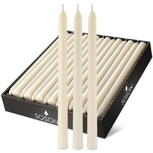 Simply Soson 12 inch Ivory Taper Candle Sticks, Set of 30 Candle Sticks, Tapered Candles, Dripless Taper Candles, Ivory Candlesticks, Tall Candles, Taper Candles Bulk Simply Soson 12 inch Ivory Taper Candle Sticks, Set of 30 Candle Sticks, Tapered Candles, Dripless Taper Candles, Ivory Candlesticks, Tall Candles, Taper Candles Bulk
