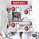 GELASKA 4392067 Dryer Repair Kit with WPW10314173 Dryer Drum Support Roller, W10837240 Dryer Idler Pulley and Bracket, 661570V Belt, WPW10359271, WPW10359272 Dryer Drum Support Roller Shaft