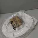 Elongated Bidet Toilet Seat with Quiet-Close, Non-Electric Bidet Mode with Dual Nozzles, Fit Elongated Toilet Seat, Adjustable Water Pressure with Brass inlet (Round)