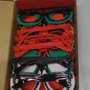 Max Fun 12Pcs Christmas Glasses Glitter Holiday Party Glasses Frames Christmas Decoration Accessories Costume Eyeglasses for Christmas Parties Holiday Favors (One Size Fits All)