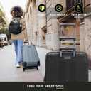 Kenneth Cole REACTION Out of Bounds Lightweight Hardshell 4-Wheel Spinner Luggage, Midnight Black, 2-Piece Set (20" & 28")