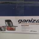GANIZA Food Processors, Electric Food Chopper with Meat Grinder & Vegetable Chopper - 2 Bowls (8 Cup+8 Cup) with Powerful 450W Copper Motor - Includes 2 Sets of Bi-Level Blades for Fruits/Meat/Nuts (Black)