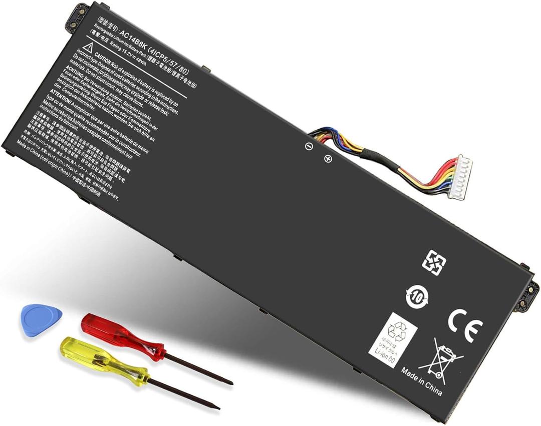 DMKAOLLK AC14B8K Battery for Acer Predator Helios 300 N17C1 PH315-51 PH315-52 G3-571 N18Q13 Nitro 5 AN515 AN515-53 AN515-54 Aspire R5-471T R5-571T R5-571TG Chromebook CB5-571 Swift SF314 4ICP5/57/80