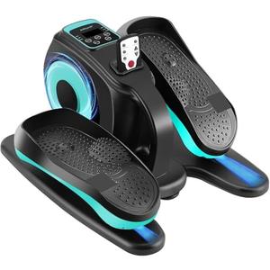 Amazon.com : Rollingsurfer Under Desk Elliptical Machine, Electric Leg Exerciser for Seniors, Compact Seated Pedal Exerciser, Portable Elliptical Trainer with Remote and Non-Slip Pedals for Teens Adults : Sports & Outdoors