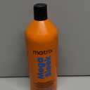 Matrix Mega Sleek Anti-Frizz Conditioner - 96H Frizz Control, 12x Smoother Hair, and Lasting Hydration