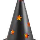 Mud Pie Halloween Tin Lanterns, Hat, 10.5" x 7.5"