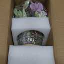 MARTINE MALL Fake Flowers in Vase with Lights, Faux Flowers in Vase, Dahlia Artificial Flowers in Vase Centerpiece Table Decorations Artificial Flower Arrangement for Home Dining Room Farmhouse