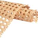 Upgraded Cane Rattan Webbing Roll, 16" W x 40" L Plastic Rattan Material, Cane Webbing Roll for Caning Projects, DIY Furniture Chairs, Cabinets, Ceiling