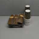 160 Pcs Black and Gold Paper Plates, Forks and Cups Party Supplies, black birthday plates Tableware Supplies for Birthdays, Graduations, Weddings, Holidays Serves 30 (7 inches)