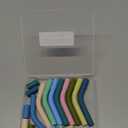 18 Pcs 8mm Silicone Straw Tips and Pedestals Reusable Food Grade Rubber Straw Tips for Metal Straws Replacement Flex Elbow Silicone Straw Covers for Stanley Cup Tumbler Fit for 8-10mm Diameter Straws