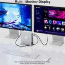 Reborn Mac mini M4 Dock & Stand with NVMe SSD Enclosure, Mac Mini M4 Hub with 4K60Hz HDMI, 4K60Hz DP, 5G USB A*2, USB A 2.0*2, TF/SD Card Reader 9-in-1 USB Hub for Mac mini M4,Mac mini M4 Pro - Silver