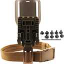 Qls Quick Locking System Kit with Locking Fork & Receiver Plate & 2.2" Mid Ride Belt Loop & Drop Swivel Adapterhe, with Thigh Strap for Holster