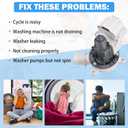 Upgraded W10919003 Washer Drain Pump Replacement for Whirlpool, Kenmore, Maytag, Amana, Crosley, Admiral, Roper Washers - Fits W10775446, AP6038235, 4461359, PS11770076, EAP11770076, PD00042517