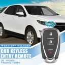 X AUTOHAUX 3 Button Car Keyless Entry Remote Control Replacement Key Fob Proximity Smart Fob HYQ4EA for Chevy Traverse 2018-2020 433MHz 46 Chip