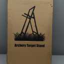 Archery Target Stand for Backyard, Foldable Metal Archery Target Stands for Straw & Point Bag Target Stand - Easy to Carry