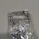 130pcs Iron on Letter Patches 1 inch, 5 Sets of 26 Embroidered Alphabet A-Z Patches for Clothing Jackets Hats Backpacks Jeans Black