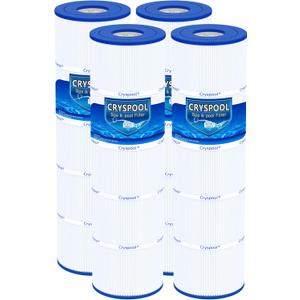 Cryspool 07077 Filter Compatible with CCP420, Clean and Clear Plus 420, PCC105-PAK4, R173576, C-7471, 178584, 817-0106, FC-6470, 4105 Sq. Ft Pool Filter Cartridges, LOD: 26-1/16"7, 4 Pack