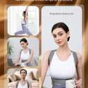 OFIR Upper Back Posture Corrector for Women, After-Work Sofa Reading Support, Twin-Pressure System Back Straightener Posture Brace For Women, 3D Diamond Breathable Cushioning,High-Elastic Straps (Gray, S)